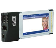 Sweex 2 Port USB 2.0 & 2 Port FireWire PC Card (PU054) Sweex 2 Port USB 2.0 & 2 Port FireWire PC Card (PU054)